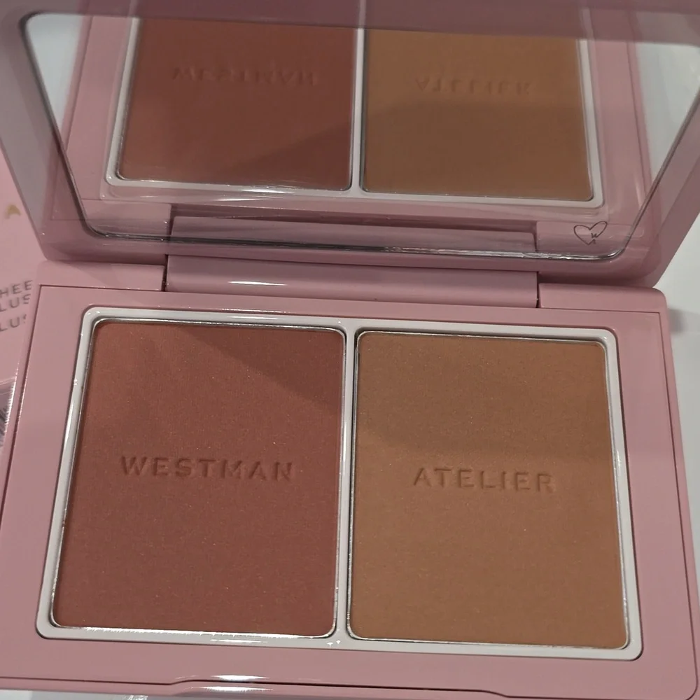 NIB ✅Westman Atelier #SABLE & SUEDE Baby Cheeks Powder Blush Duo